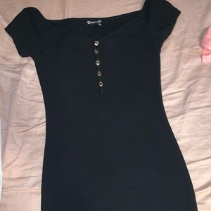 Black tight fit dress